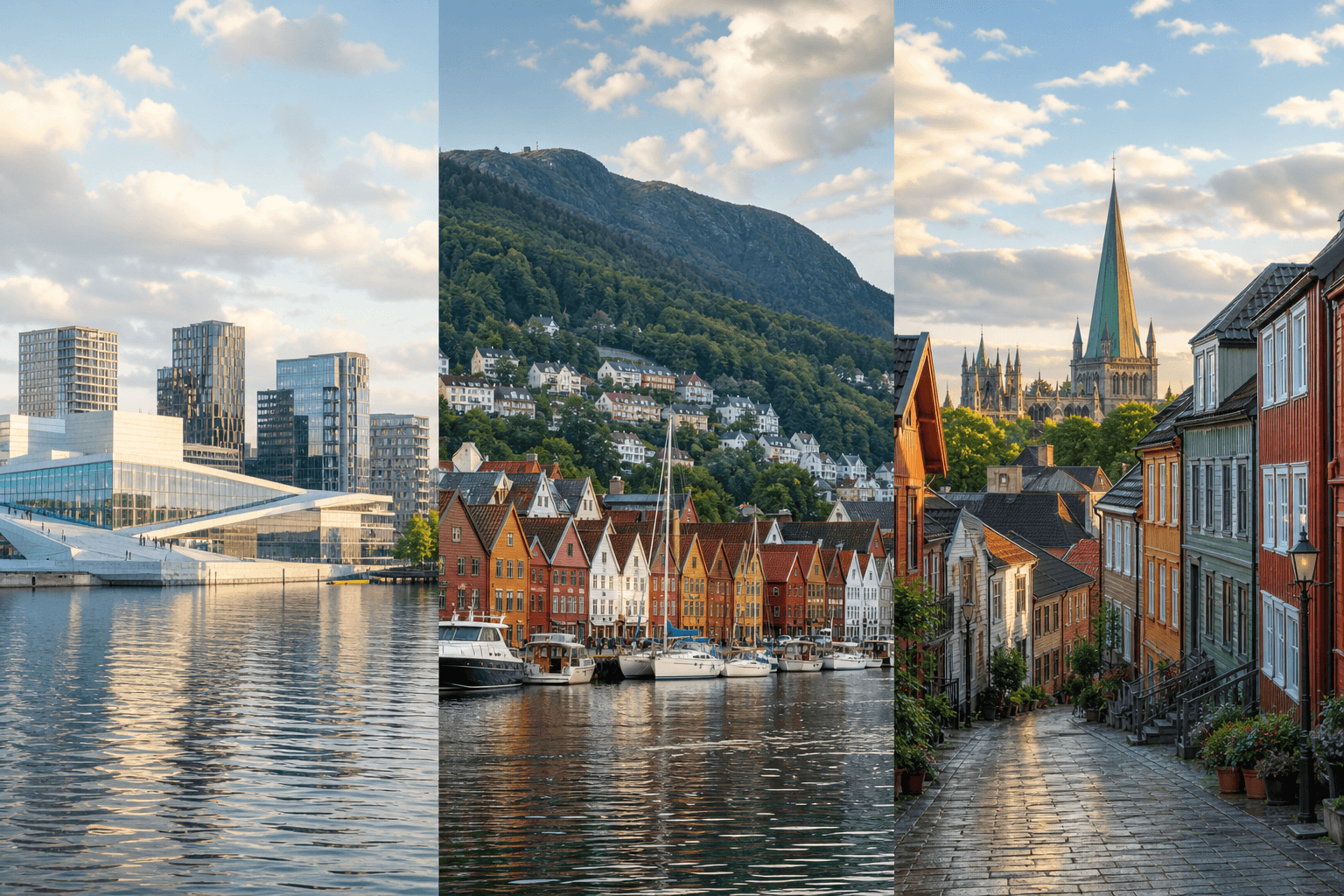 Bo i Oslo, Bergen eller Trondheim?