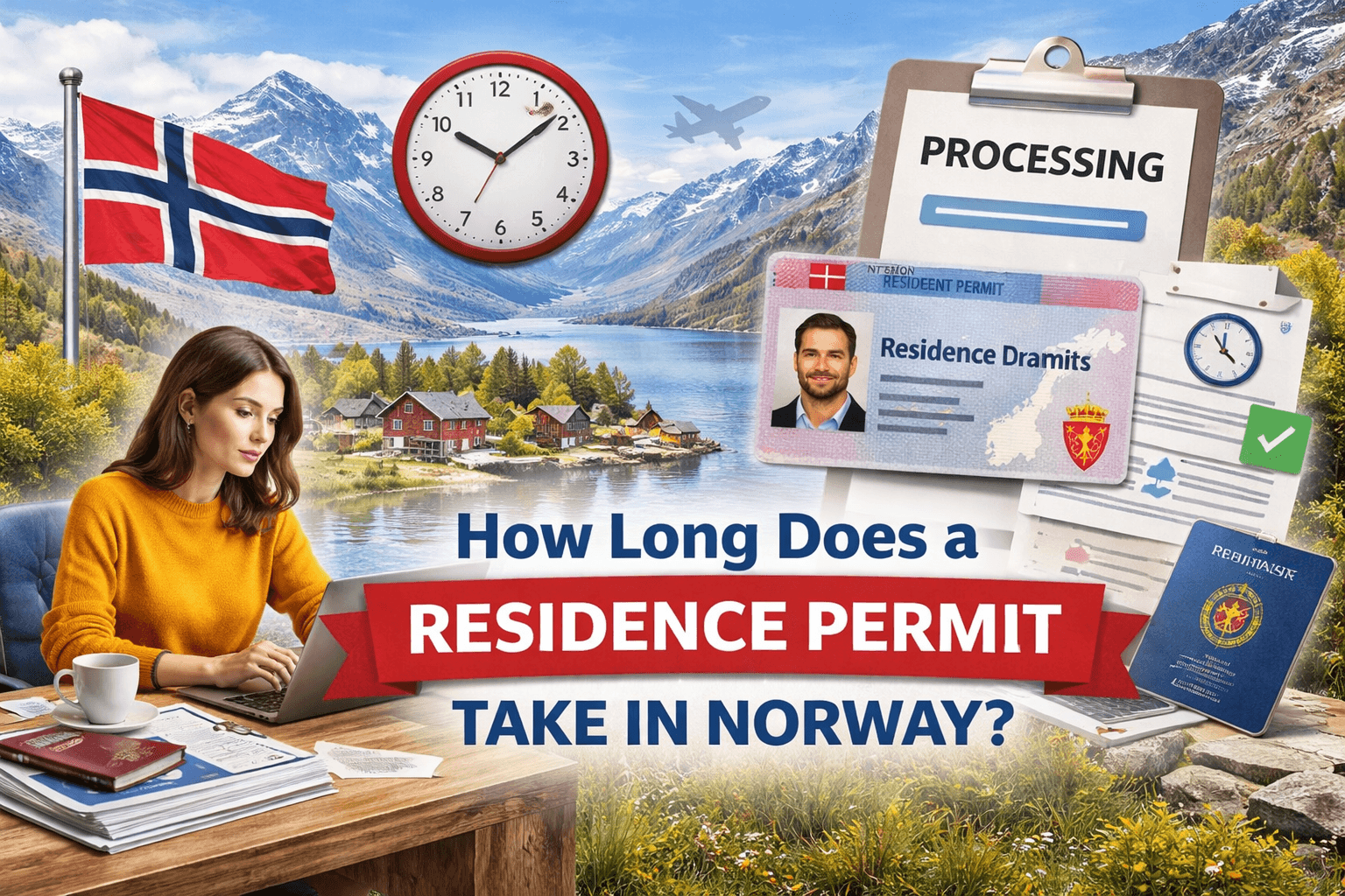 Hvor lang tid tar det å få oppholdstillatelse i Norge?